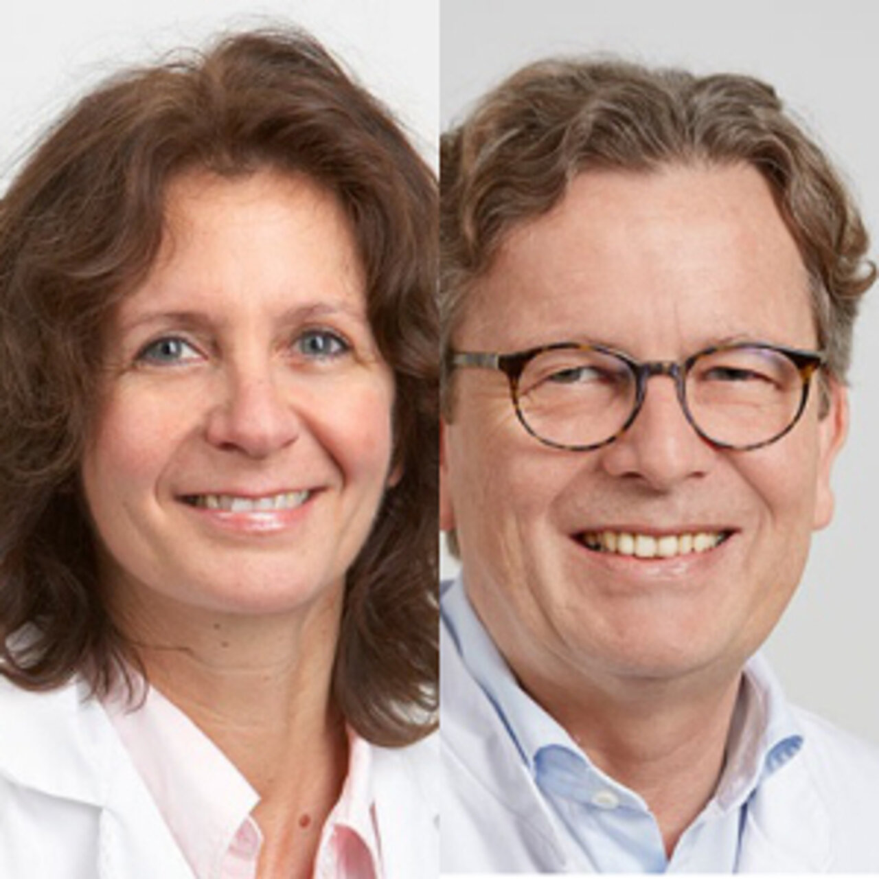 الصورة  - اختصاصيون في الأشعة العصبية  -  الأستاذة الدكتورة إيزابيل ڤانكيه والأستاذ الدكتور دانيل روفيناخت